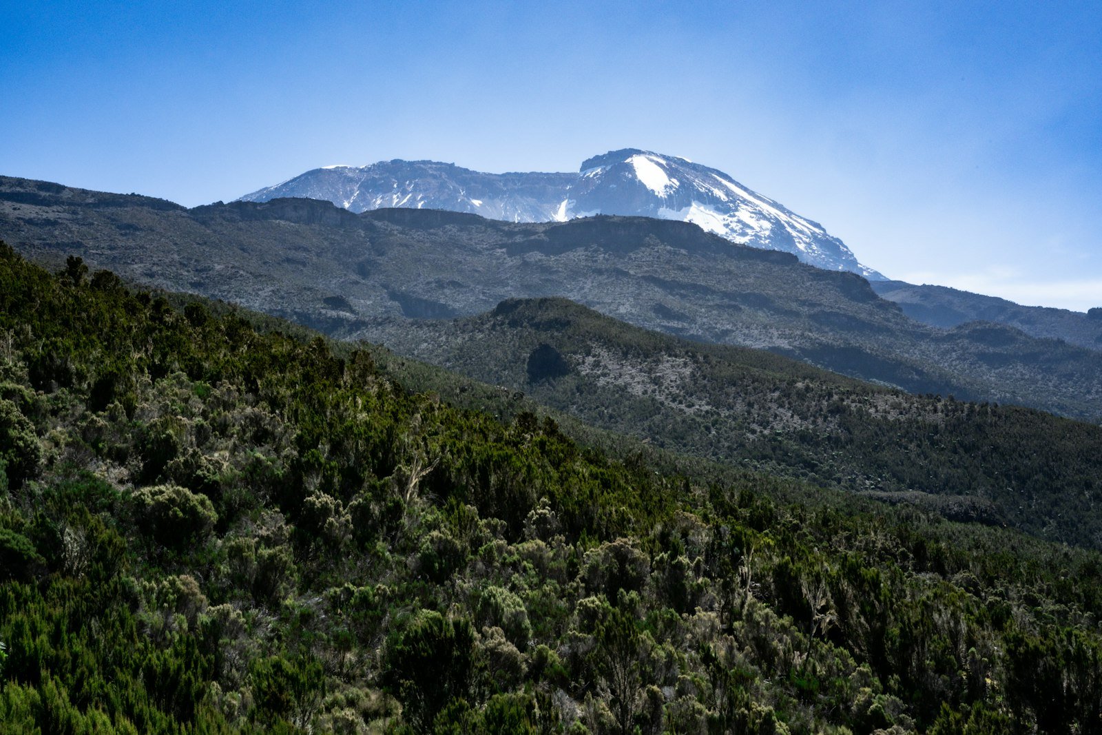 Snow-covered mountain scenery — Kilimanjaro National Park journeys with Tartaruga Safaris