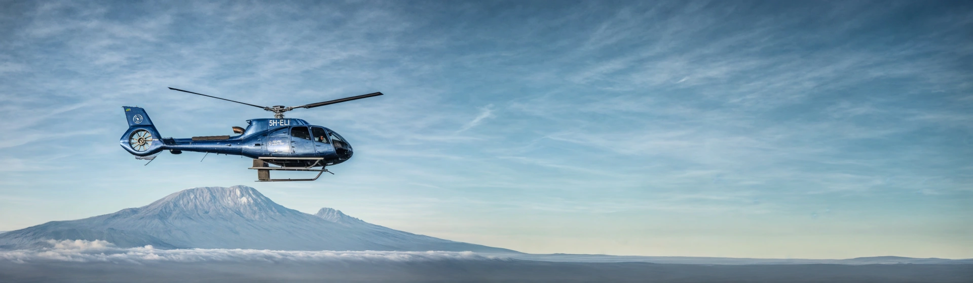 Helicopter in the Kilimanjaro region — Tartaruga Safaris scenic flight planning