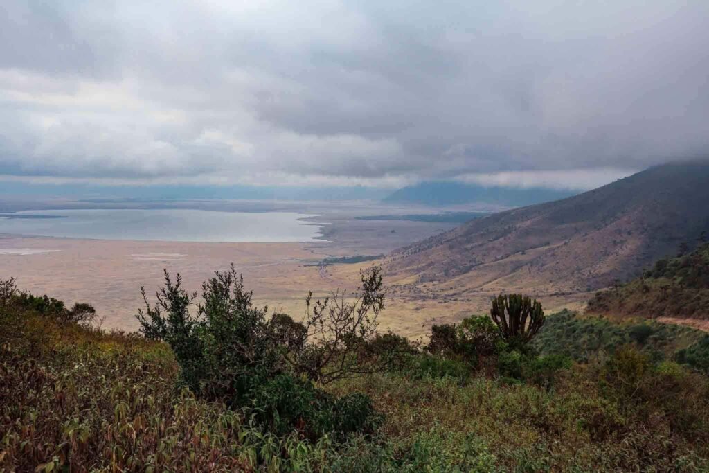 Clouds above the Ngorongoro Crater viewed from the rim — Tartaruga Safaris