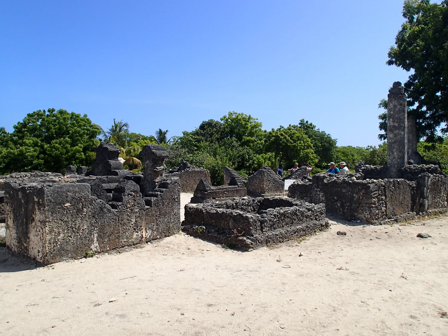 Historic coral-stone ruins in the Bagamoyo area
