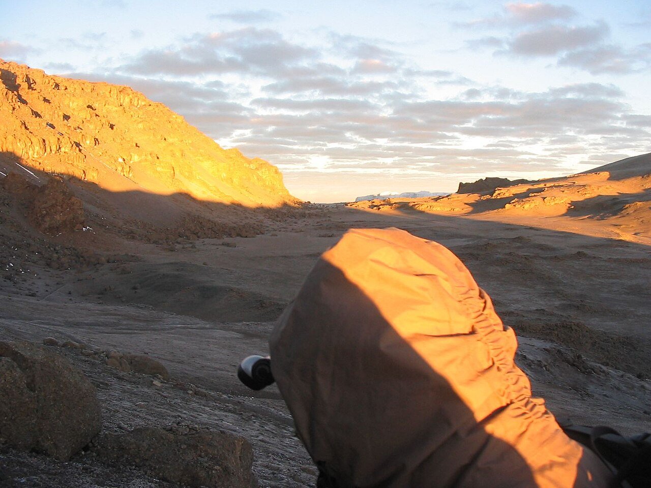 Tented campsite on Kilimanjaro — seven-day Umbwe route