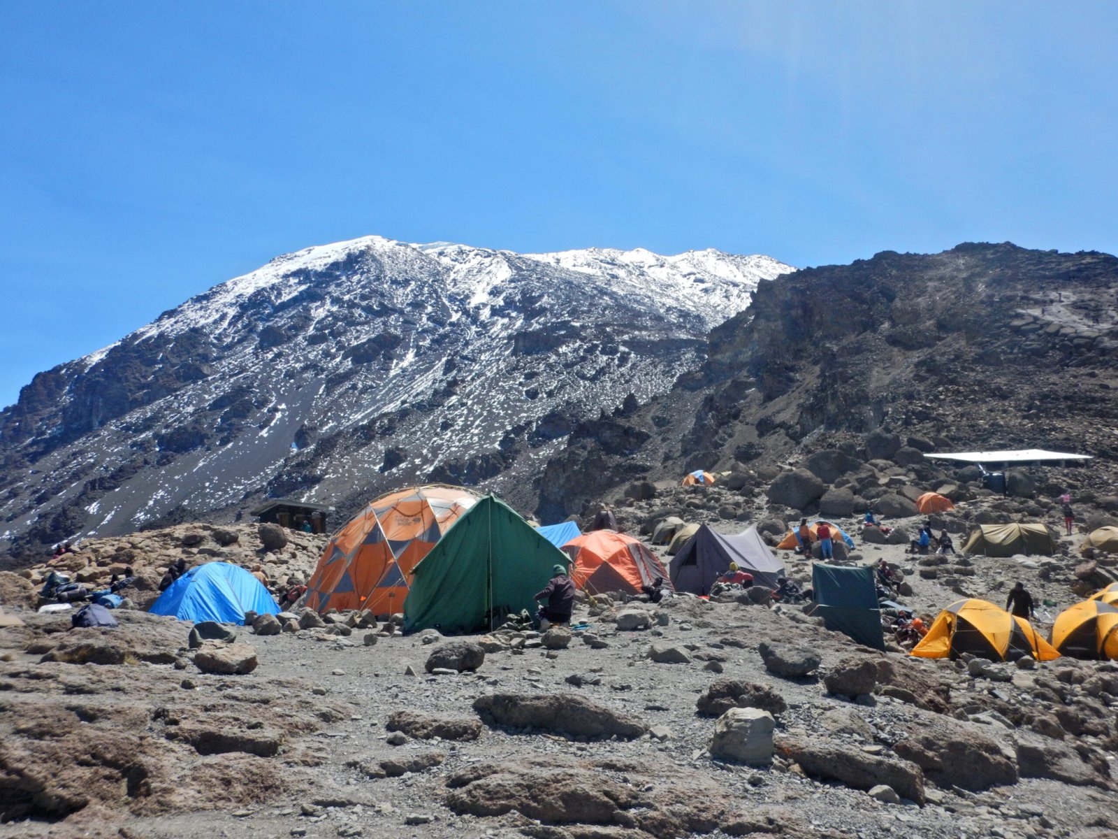Barafu Camp on Mount Kilimanjaro in June 2024