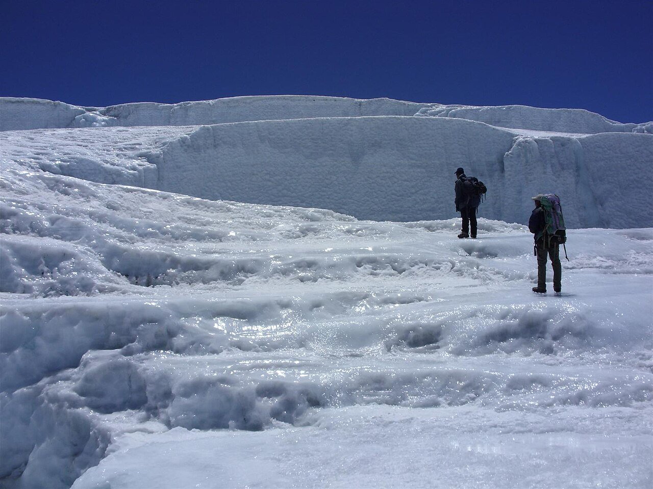 Credner Glacier on Kilimanjaro, photographed in 2010 — nine-day Northern Circuit inspiration