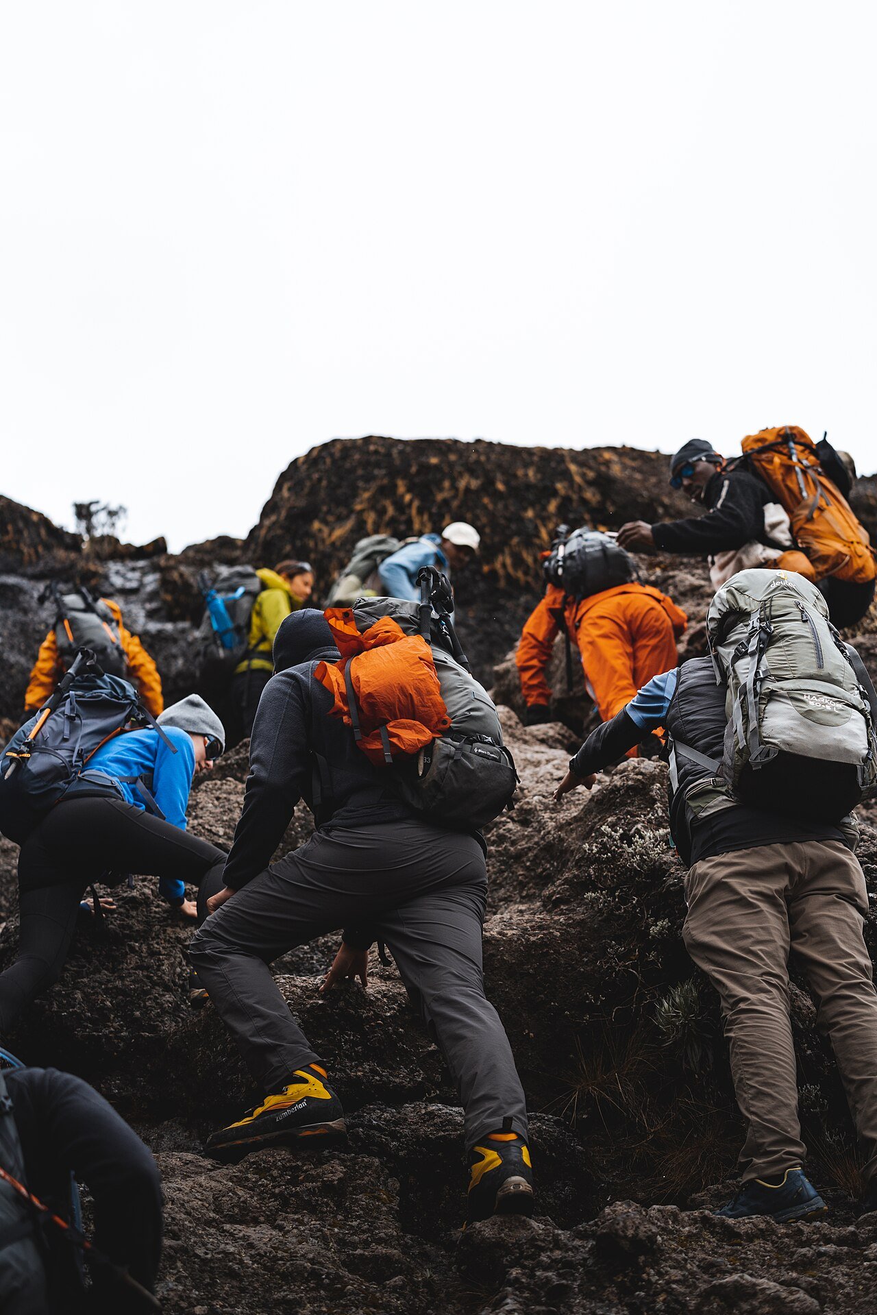 Bergsteiger auf dem Kilimandscharo — Tartaruga Safaris