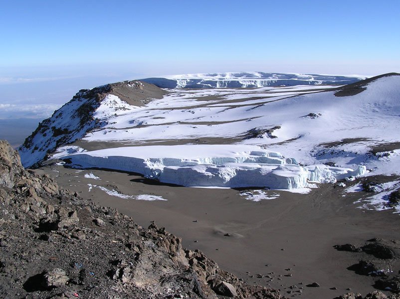 Glaciar y nieve en el Kilimanjaro — Tartaruga Safaris