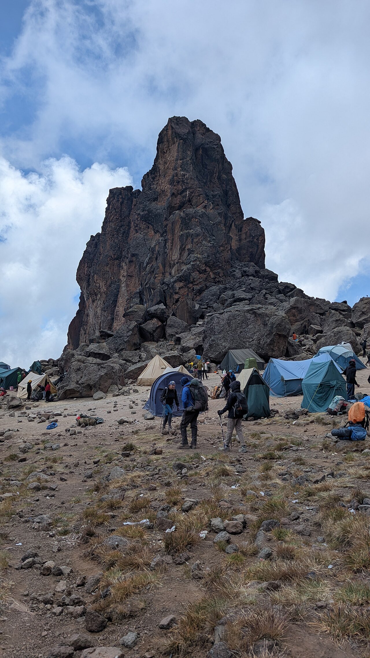 Lava Tower on Kilimanjaro — nine-day Lemosho itinerary