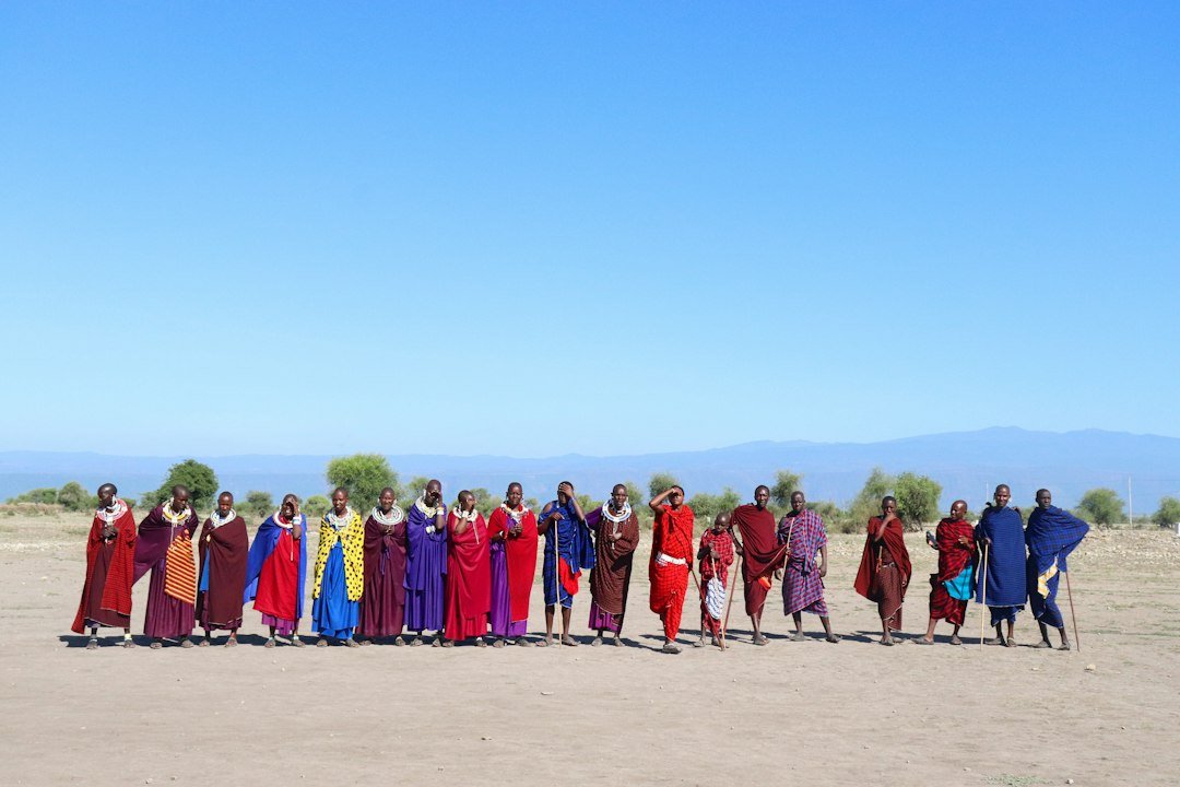 Maasai community gathering — cultural day-trip illustration
