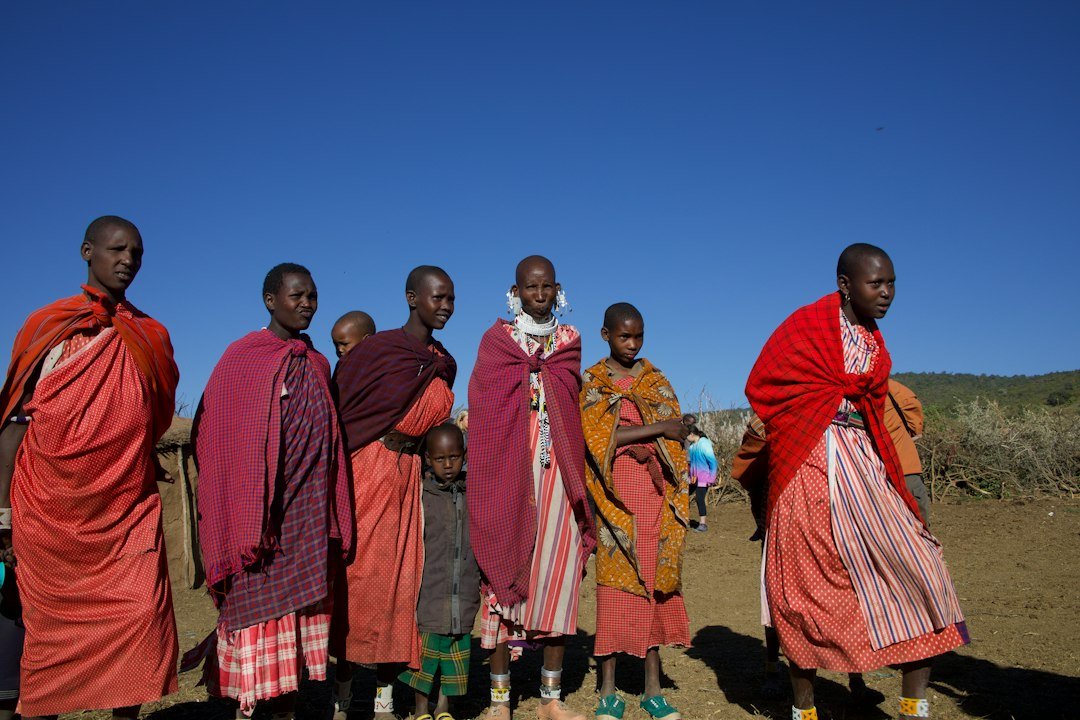 Maasai people in Tanzania — Olpopongi day-visit illustration