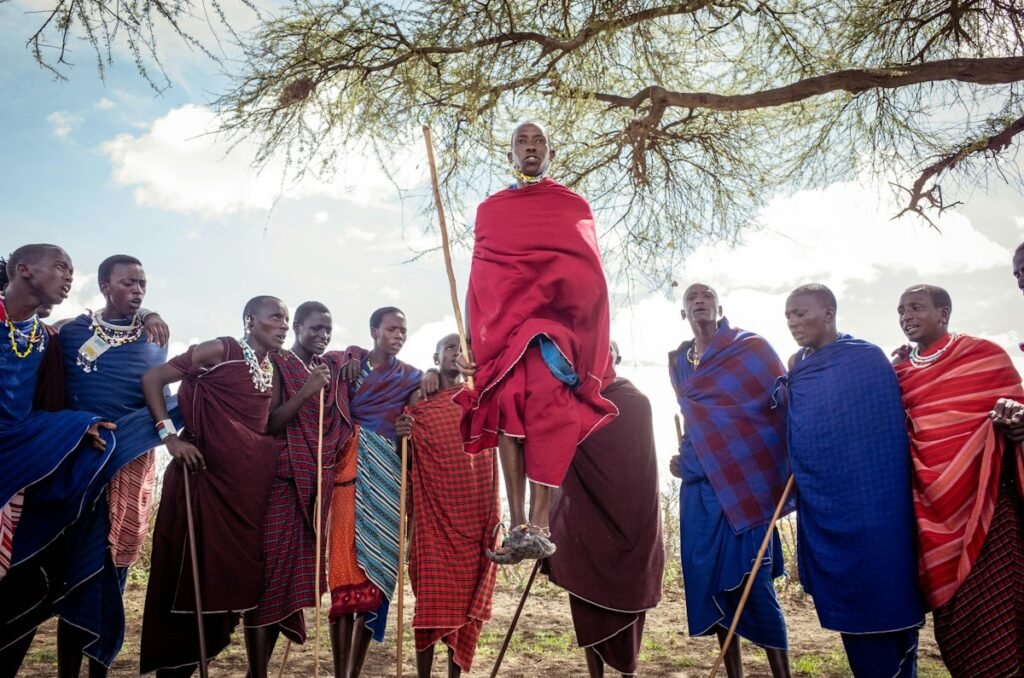 Maasai welcome ceremony in Tanzania — cultural journeys with Tartaruga Safaris