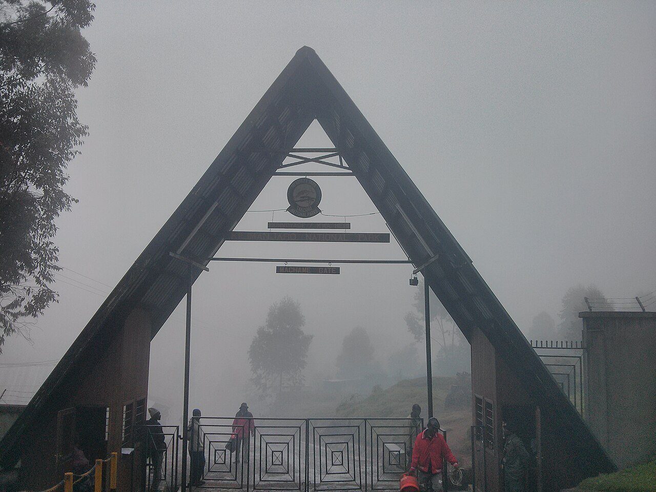 Machame Gate at the start of the Kilimanjaro climbing route