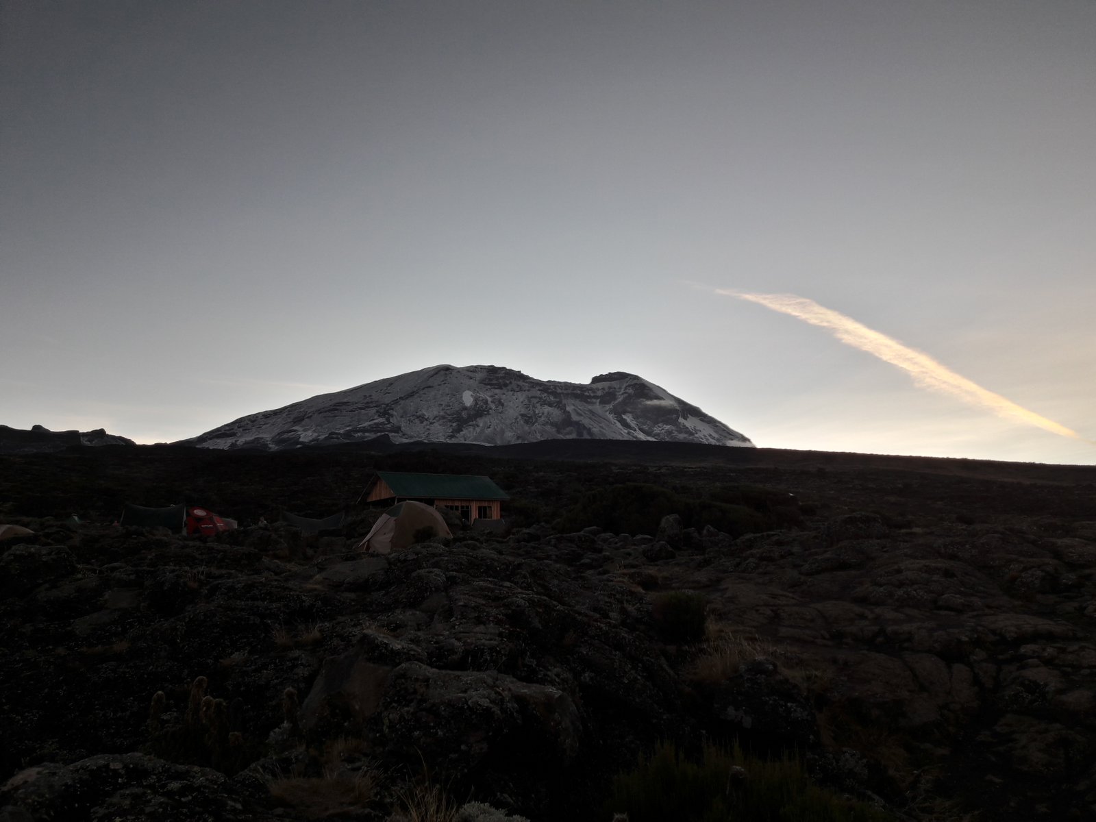 Sunrise at Shira 1 Camp on Kilimanjaro’s Lemosho Route
